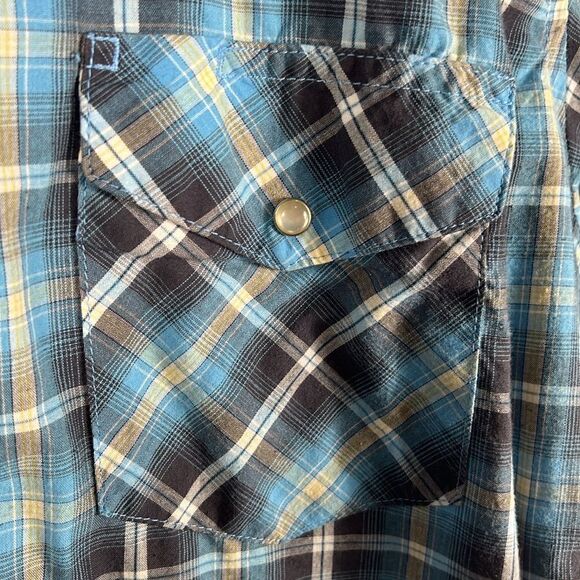 🔥🔥 Vintage WRANGLER PEARL SNAP Short Sleeve Cowboy Shirt Men Sz XL - PERFECT - Picture 4 of 6